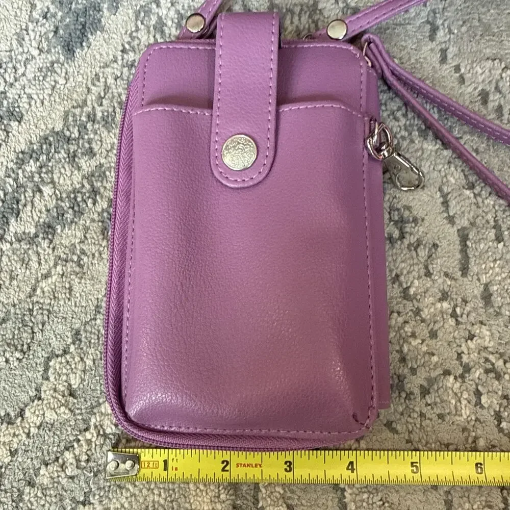 Mundi Women's Wristlet Wallet Crossbody Purse Lilac Purple - NWOT